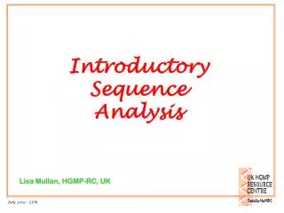 Introductory Sequence Analysis