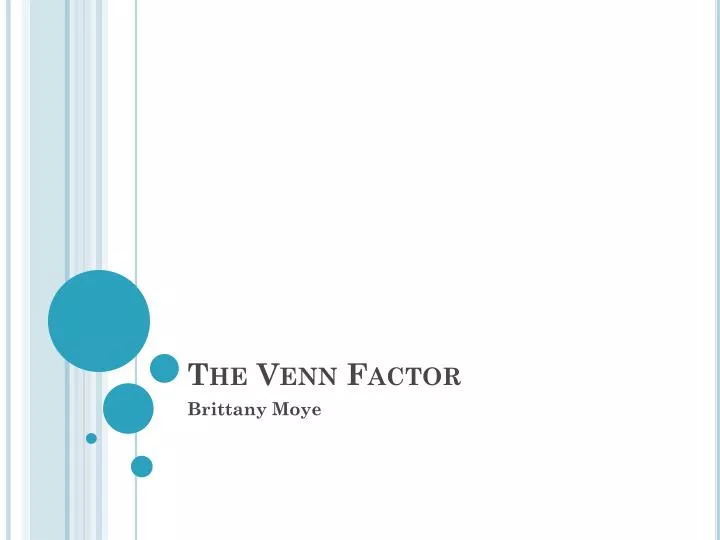 the venn factor