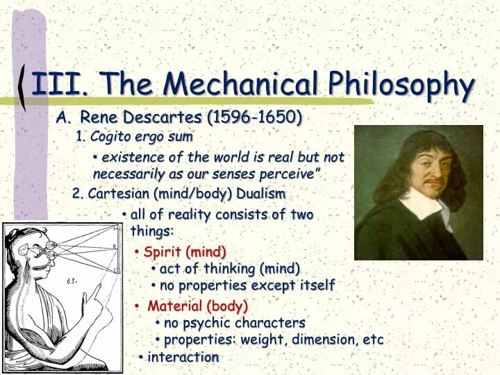 iii the mechanical philosophy