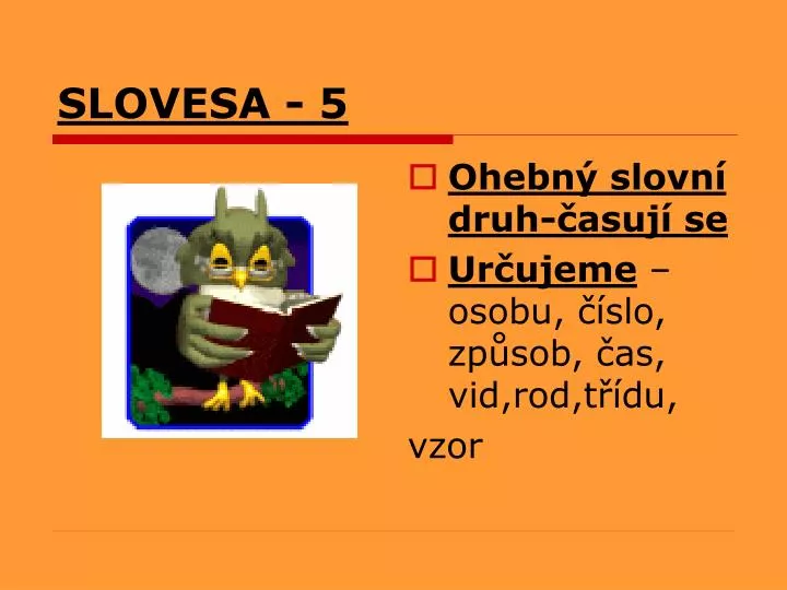 slovesa 5