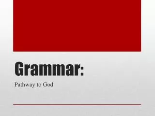 Grammar: