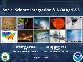 Social Science Integration &amp; NOAA/NWS