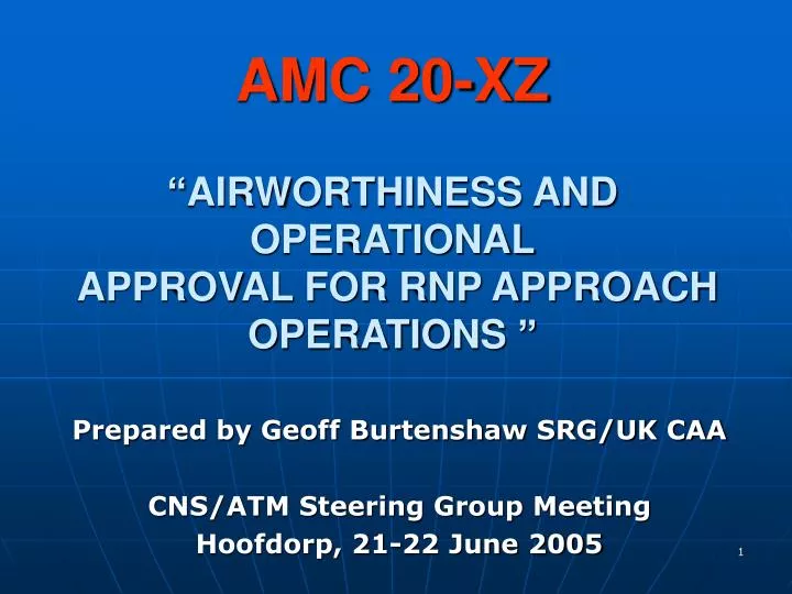 amc 20 xz airworthiness and operational approval for rnp approach operations