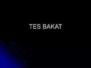 tes bakat