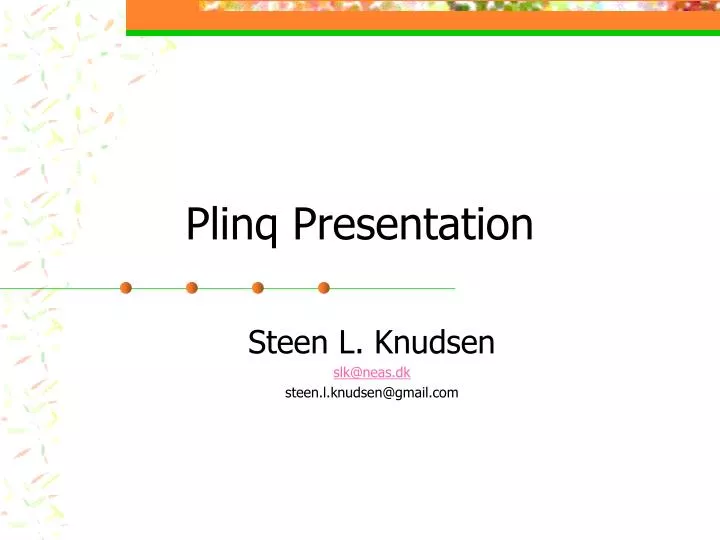 plinq presentation