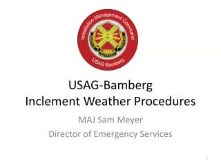 USAG-Bamberg Inclement Weather Procedures