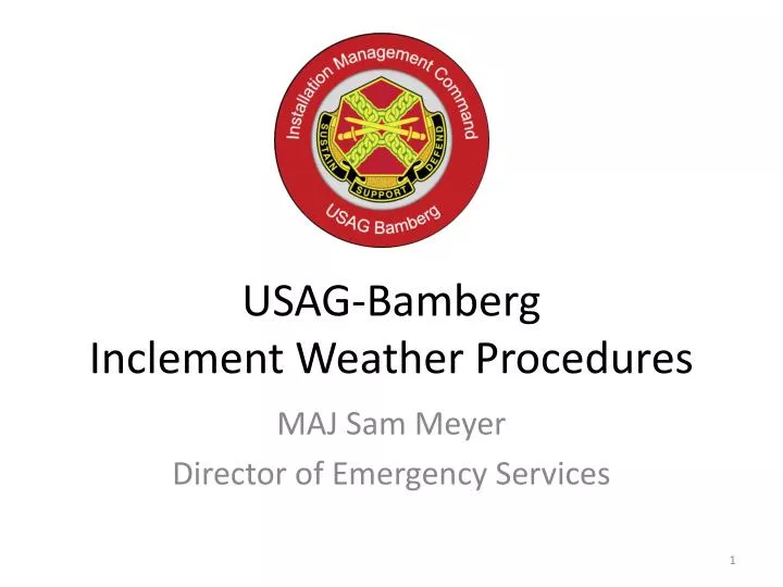 usag bamberg inclement weather procedures