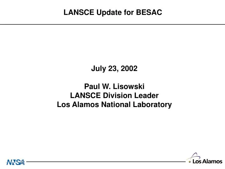 lansce update for besac
