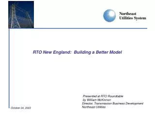 RTO New England: Building a Better Model