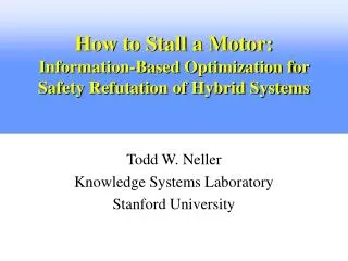 How to Stall a Motor: Information-Based Optimization for Safety Refutation of Hybrid Systems