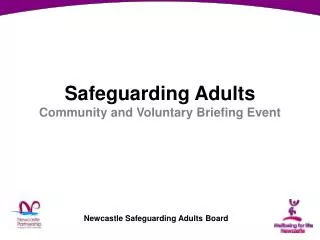 Safeguarding Adults Community and Voluntary Briefing Event