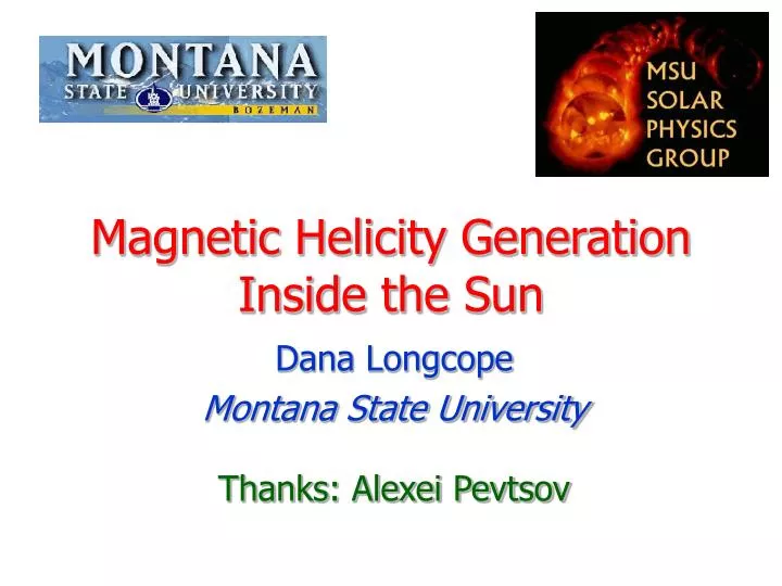 magnetic helicity generation inside the sun
