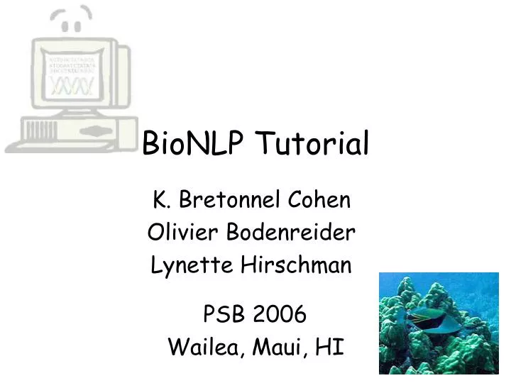 bionlp tutorial