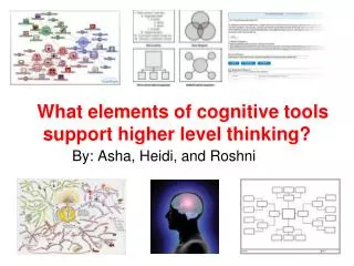 What elements of cognitive tools support higher level thinking?