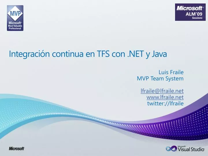 integraci n continua en tfs con net y java