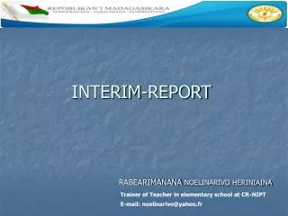 INTERIM-REPORT