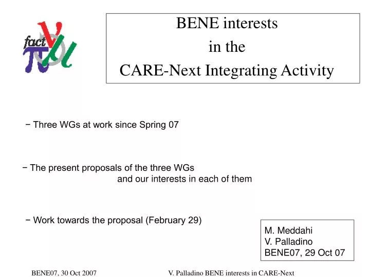bene interests in the care next integrating activity