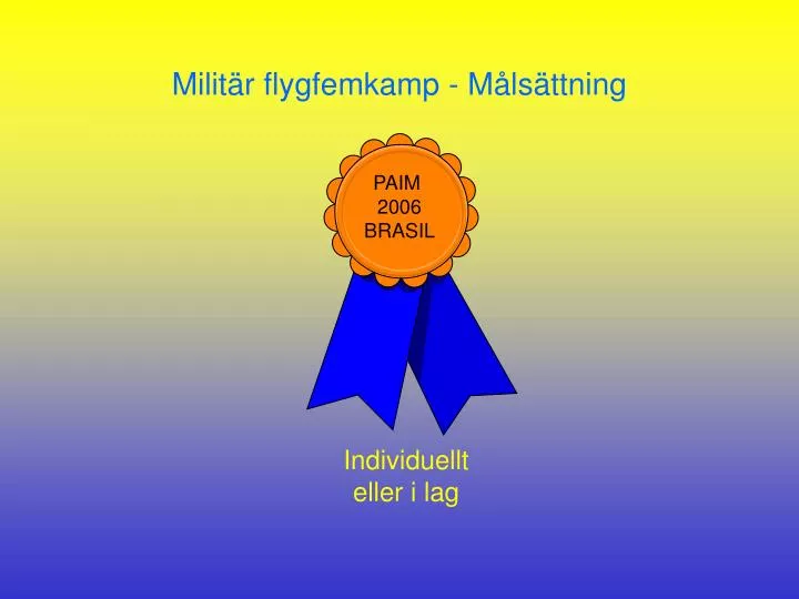 milit r flygfemkamp m ls ttning