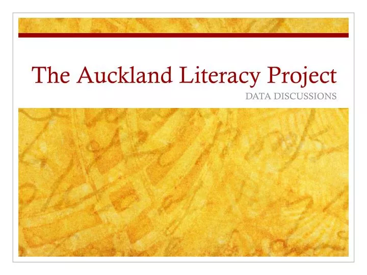 the auckland literacy project