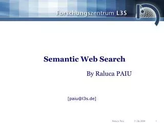 Semantic Web Search