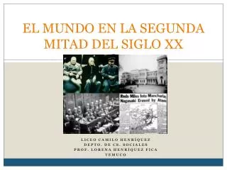 el mundo en la segunda mitad del siglo xx