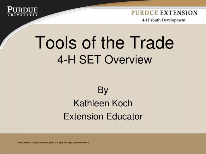 tools of the trade 4 h set overview