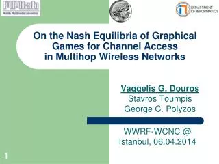 On the Nash Equilibria of Graphical Games for Channel Access in Multihop Wireless Networks