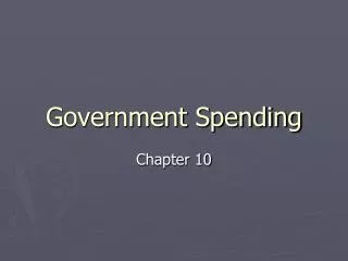 Government Spending