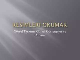 resimleri okumak