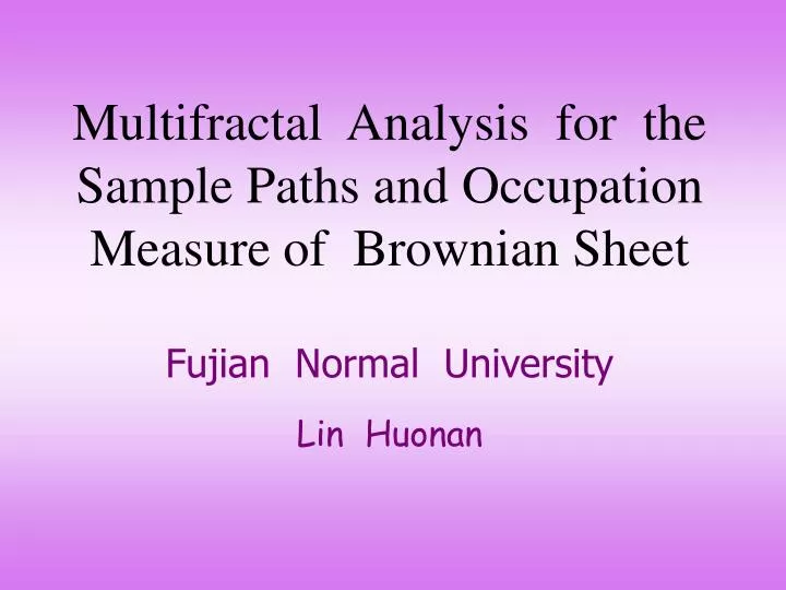 multifractal analysis for the sample paths and occupation measure of brownian sheet