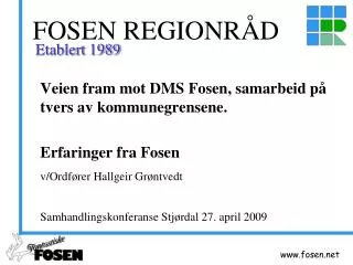 fosen regionr d