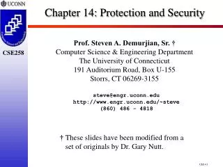 Chapter 14: Protection and Security