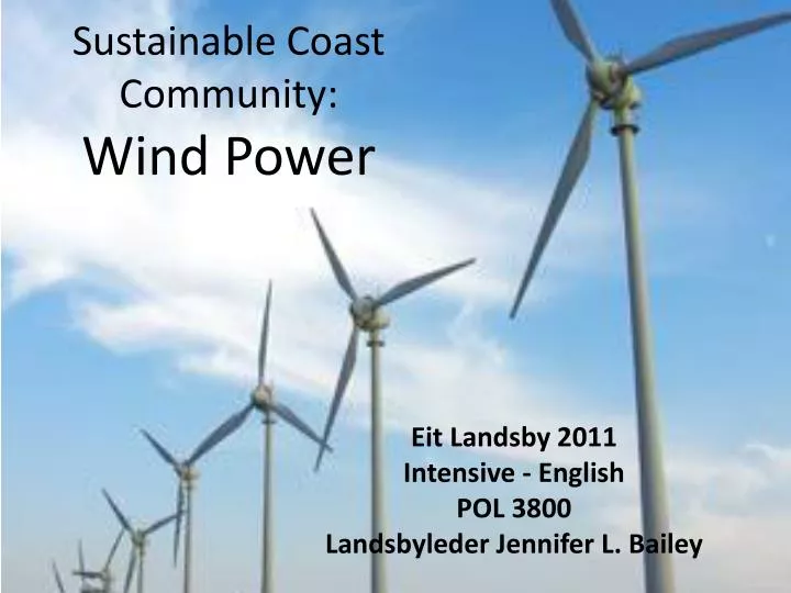 sustainable coast community wind power