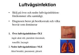 luftv gsinfektion