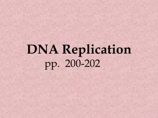 dna replication