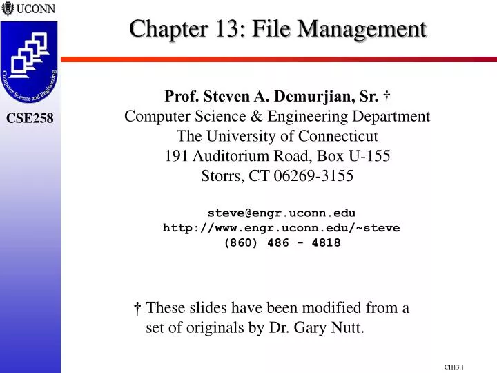 chapter 13 file management