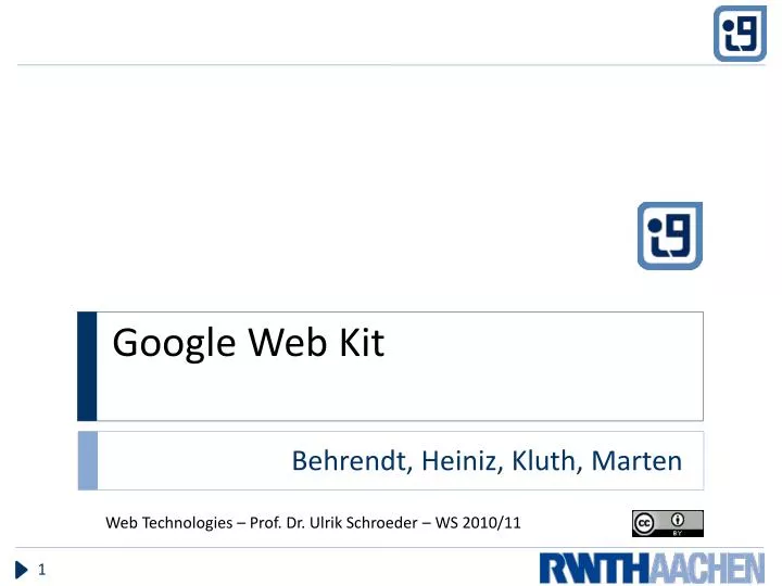 google web kit