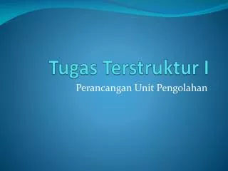 tugas terstruktur i