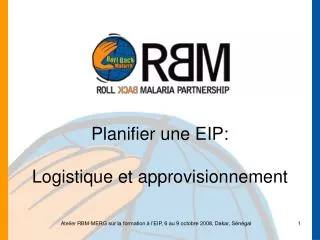 planifier une eip logistique et approvisionnement