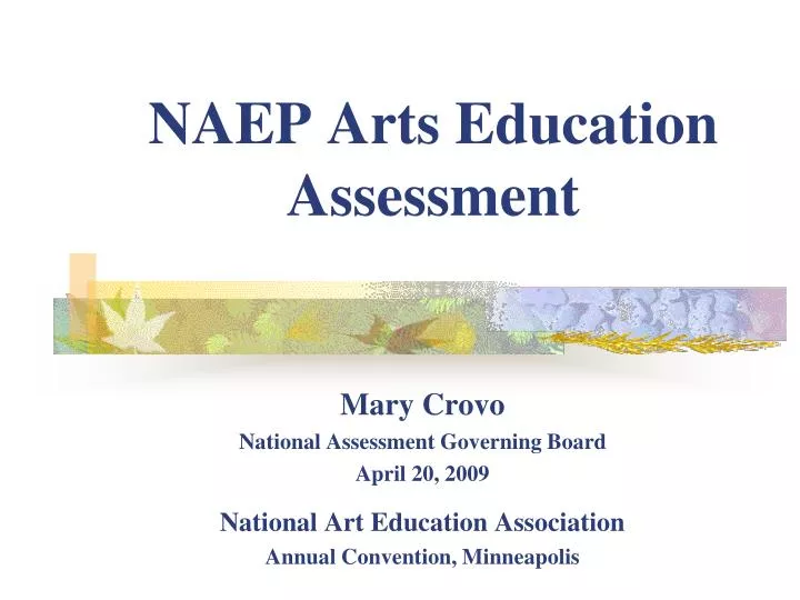 naep arts education assessment