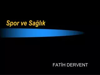 spor ve sa l k