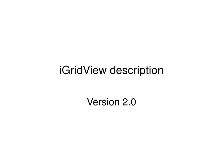 igridview description