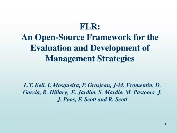 flr an open source framework for the evaluation and development of management strategies