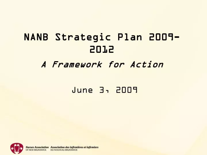 nanb strategic plan 2009 2012 a framework for action