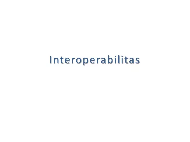 interoperabilitas