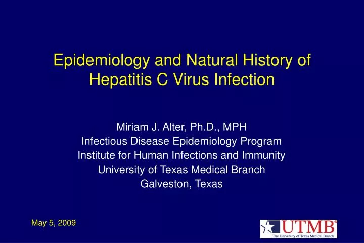 epidemiology and natural history of hepatitis c virus infection