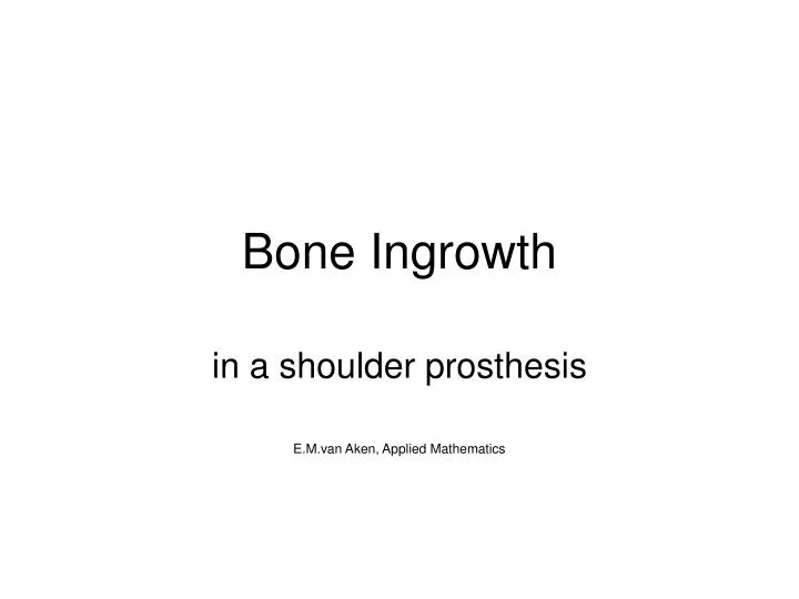bone ingrowth