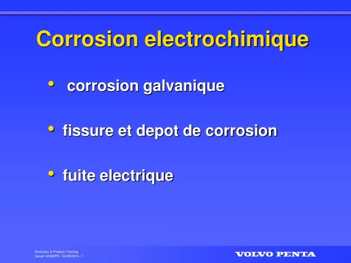 corrosion electrochimique