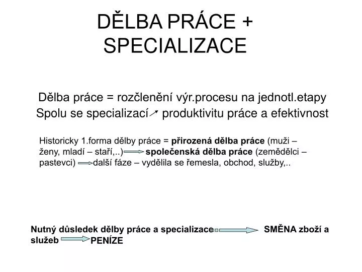 d lba pr ce specializace