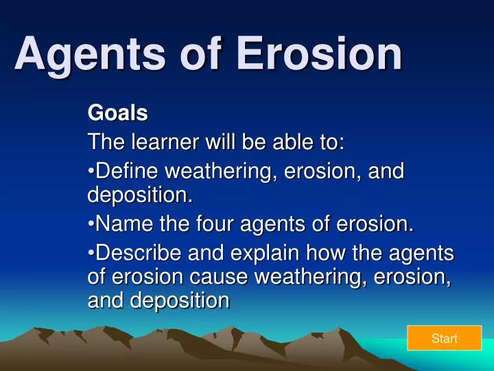 agents of erosion